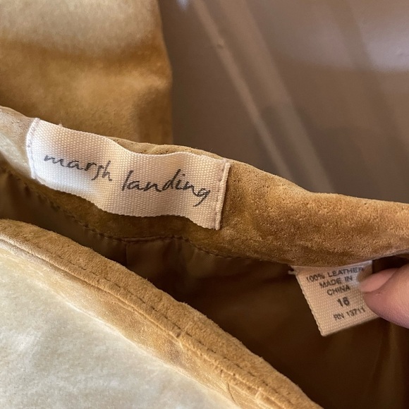 Vintage Marsh Landing 90’s Suede Jacket and Skirt Set - Picture 8 of 11